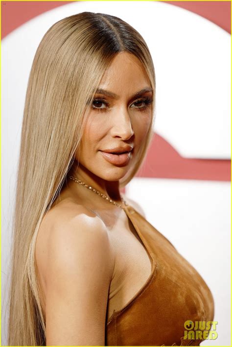 Kim Kardashian Goes Blonde At GQ Men Of The Year Event Matches Hair To Dress Color Photo
