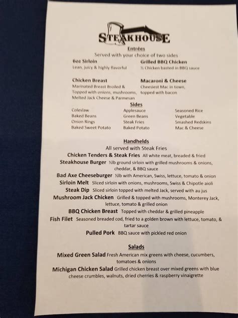 restaurants bad axe 9