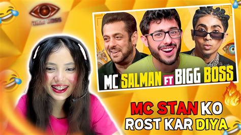 Mc Stan Ko Hi Roast Krr Diya 🤣🤣mc Salman Ft Bigg Boss Carryminati