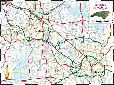 Research Triangle Nc Map