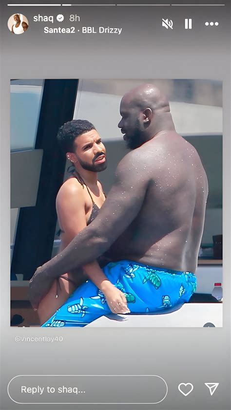 PHOTO Shaquille O Neil Trolls Drake With Comical Bikini Clad Snap Using BBL Drizzy Reference