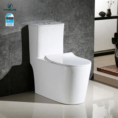 High Quality White Siphonic Wc S Trap One Piece Ceramic Floor Mounted