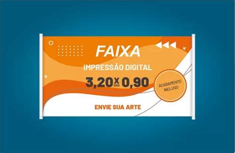 Banner Personalizado Faixa 320x90cm Parcelamento Sem Juros