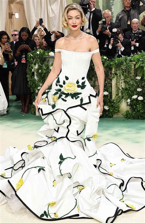 Gigi Hadid Opts for Golden Girl Look at the 2025 Met Gala