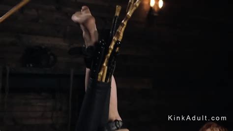 Natural Huge Tits Slave Nipples Clamped