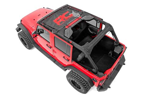 Rough Country Mesh Bikini Top For Jeep Wrangler Jk Quadratec