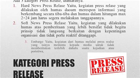 Cara Membuat Press Release Yang Baik Dan Benar Materi Press Release