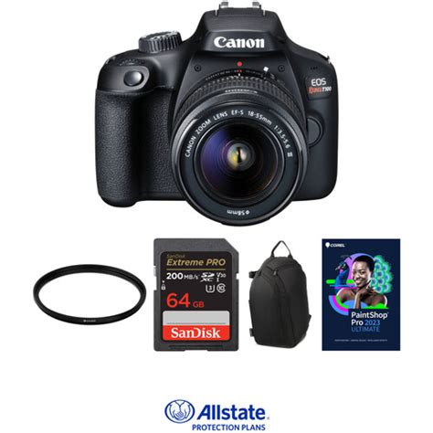 Canon EOS Rebel T100 DSLR Camera with 18-55mm Lens and Accessory