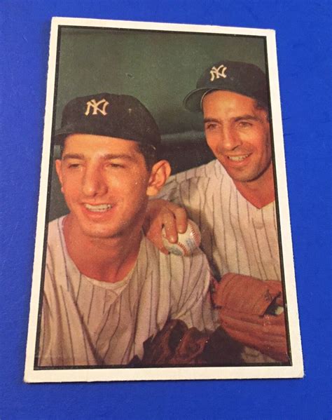 1953 Bowman Color Phil Rizzuto Billy Martin 93 NY Yankees Baseball