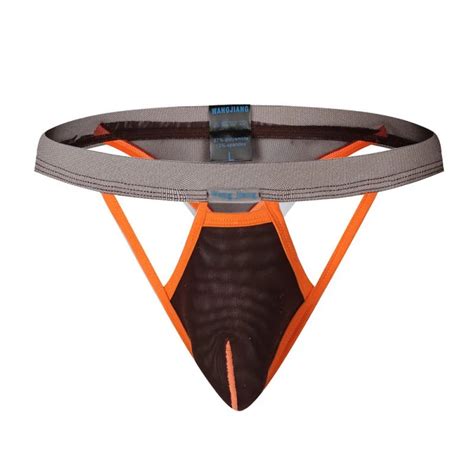 Sexy Men S Gauze G Strings Thongs Gay Men Underwear U Convex Crotch Slim Male G String Mesh