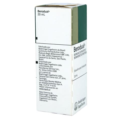 berodual fenoterol  mg solucion  ml cruz verde