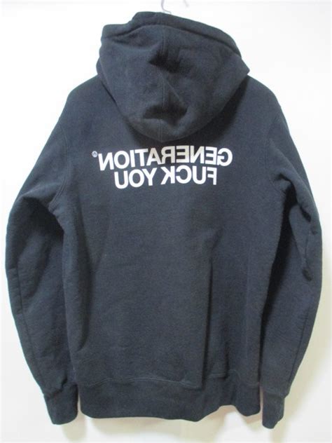 1円 良好 国内正規 SupremeUNDERCOVER アンダーカバー 16AW Generation Fuck You Zip Up Sweat ジップパーカー Black 黒 M FK