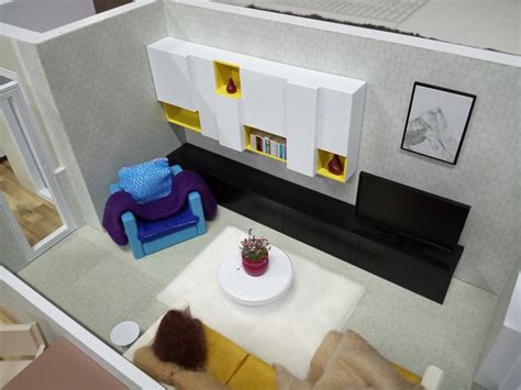 Интерьер комнаты из коробки работы детей (46 фото) - красивые картинки ...