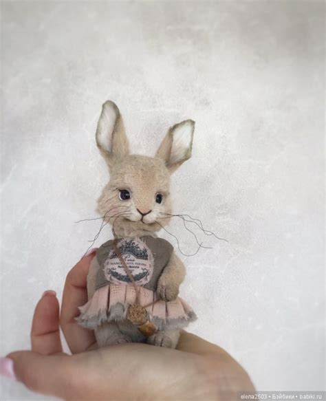 Крольчонок Эвелин / Авторские игрушки / Шопик - продать купить куклу ...