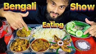 Asmr Eating Spicy Mutton Liver Curry Hilsa Fish Fis Doovi