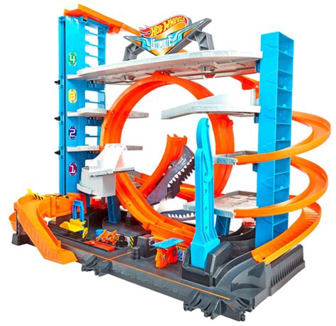 HOT WHEELS ZESTAW MEGA GARAŻ REKINA MATTEL FTB RTV AGD Zabawki