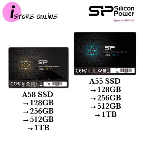 Silicon Power A58 SSD SATA III 2.5" Internal SSD (128GB/256GB/512GB/1TB ...