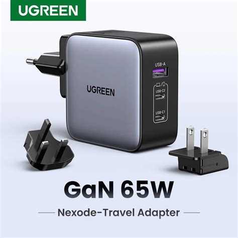 ugreen gan  travel adapter elcuponeador