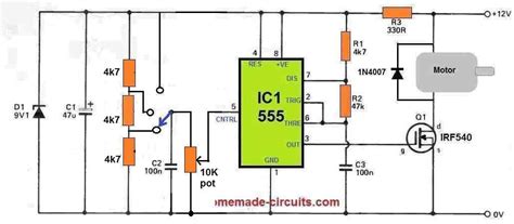 Simple Dc Motor Speed Controller Circuits Explained 53 Off