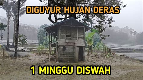 Di Guyur Hujan Deras Petani Disawah Menikmati Suasana Persawahan Youtube