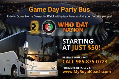 Game Day Party Bus