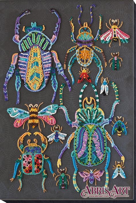 Bugs Bead Embroidery Kit EnvÍo Gratis Easy Diy Bug Insects Etsy