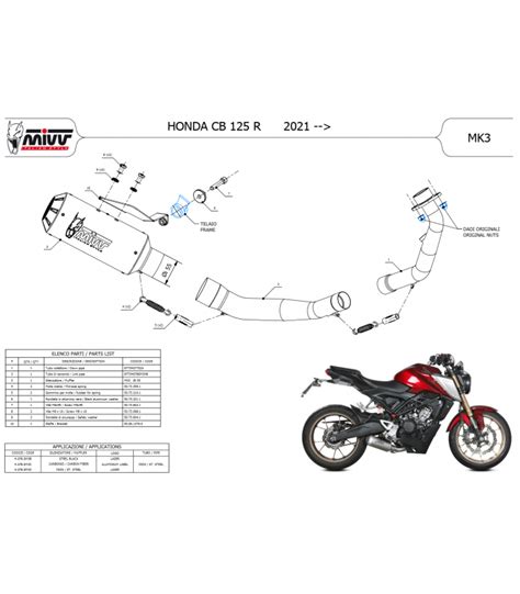 Scarico Completo Mivv Honda Cb R Moto Terminale Mk Inox