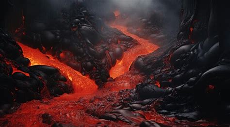 Premium Photo | Volcano lava background