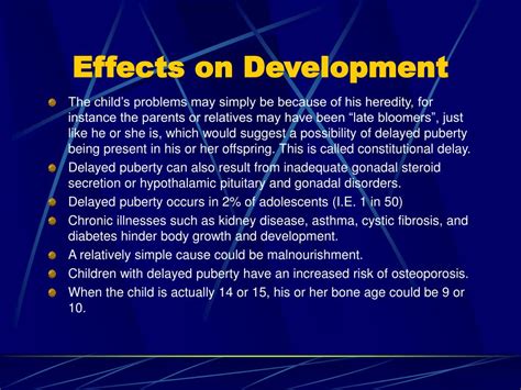 Ppt Delayed Puberty Powerpoint Presentation Free Download Id6588278