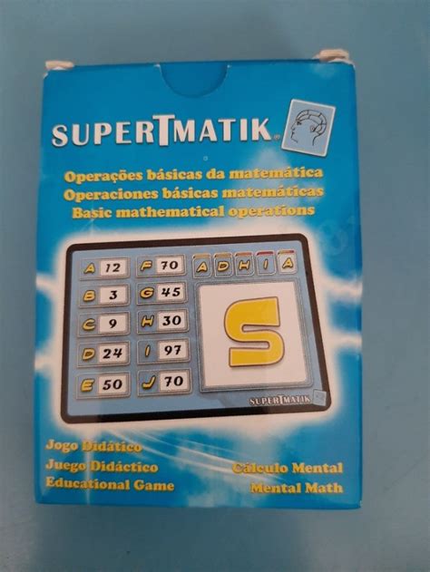 Jogo Cartas Escolar Supertmatik Matem Tica P Voa De Santa Iria E Forte