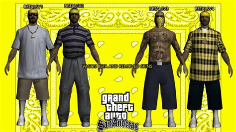 Gta San Andreas Vagos Beta And Removed Skins Mod