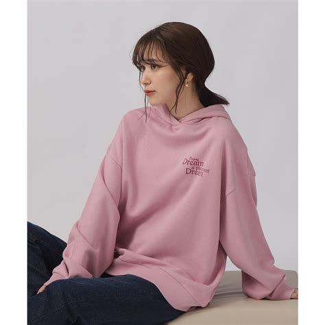 キューティーブロンド Cutie Blonde 古着風プリント オーバーサイズ フーディスウェットSHOO WARM ベビーピンク 371 ファッション通販 MAGASEEK