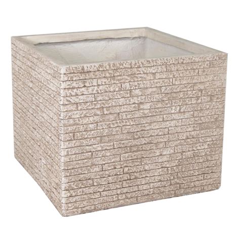 M Collections Cube Clayfibre Pot Dakota Extra Large Mitre