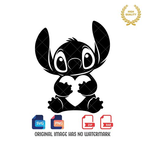 Stitch Heart SVG: Valentine's Day Clipart (SVG & PNG) | Valentines day