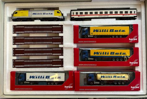 Marklin HO 26582 Treno Rollende Landstrasse Willy Betz Per Herpa 999