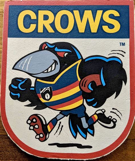 Pin by Sam Braidwood on Adelaide Crows - Vintage | Crow logo, Crow