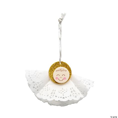 Angel Doily Christmas Ornament Craft Kit Makes 6 Discontinued