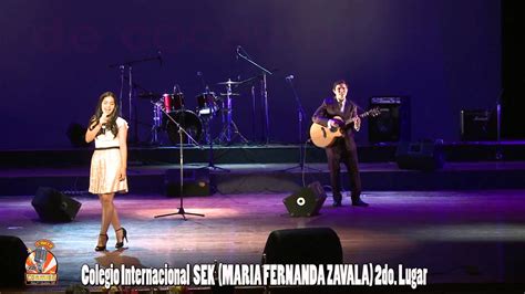 SEK 2do Lugar Solista MARIA FERNANDA ZAVALA YouTube