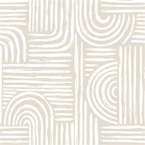 Contemporary Seamless Pattern With Abstract Line In Nude Colors Vector Art At Vecteezy