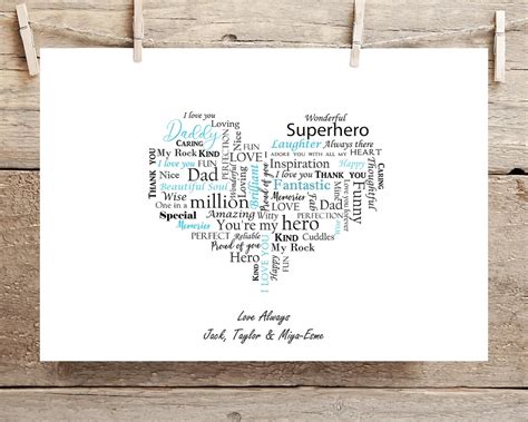 Personalised Gift for Dad | Dad Print | Gift for Him - Etsy UK