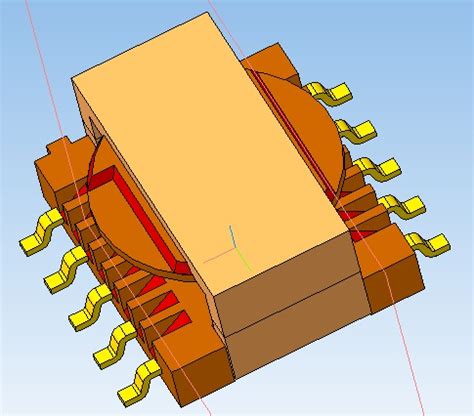 Катушка ER-14.5/6 - Чертежи, 3D Модели, Проекты, Электронные компоненты