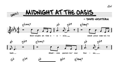 Midnight At The Oasis High Voice Real Book Melody Lyrics And Chords