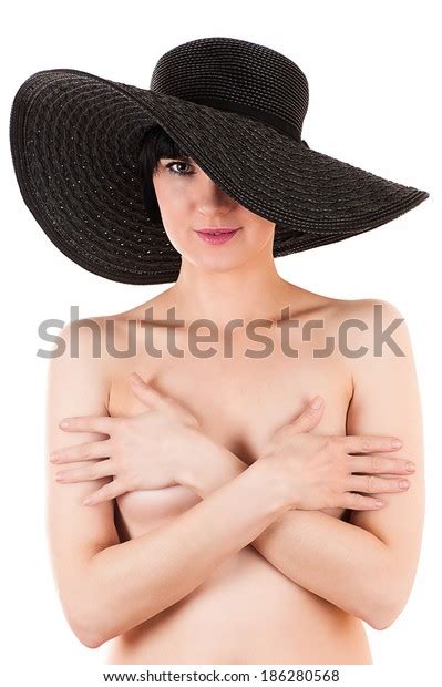 Beautiful Naked Woman Black Hat Stock Photo Shutterstock