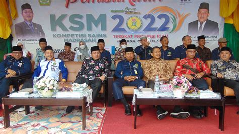 Min 1 Pekanbaru Hadiri Pembukaan Ksm Tingkat Provinsi Riau Tahun 2022