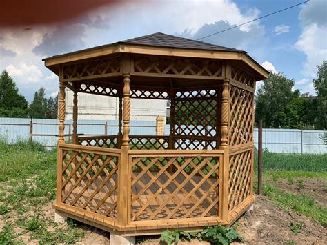 Беседки деревянные для дачи в Нижнем Новгороде заказать от производителя