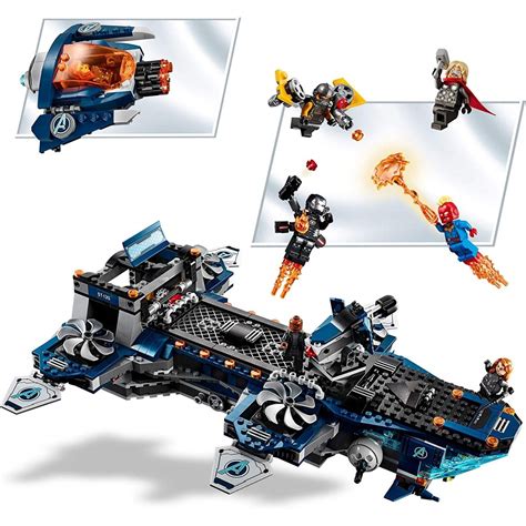 Lego Marvel Avengers Helicarrier Toy With Iron Man Thor And Captain