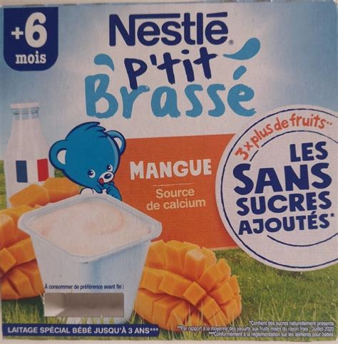 Nestlé P tit brassé mangue