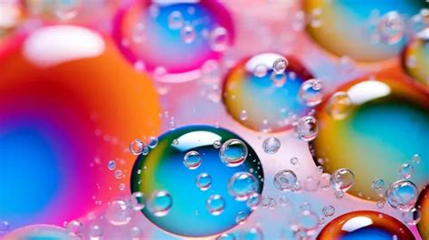 Vibrant And Lively Texture Of Abstract Bubbles Background Bubble