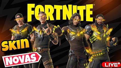 Fortnite Live Ao Vivo Skins Novas Metálica Tá Incrível Família Youtube