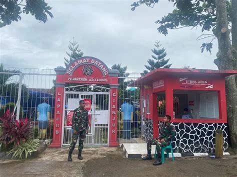 Yonif Raider 300 BJW Bantu Pengamanan Titik Vital Di Cianjur Hallo